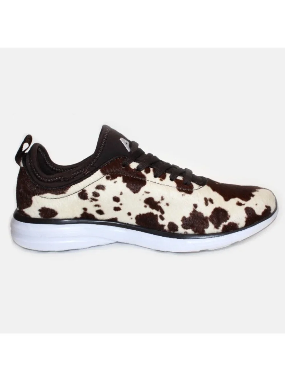 APL Athletic Propulsion Labs Women's Iconic Phantom Deep Brown/White Cow 7.5